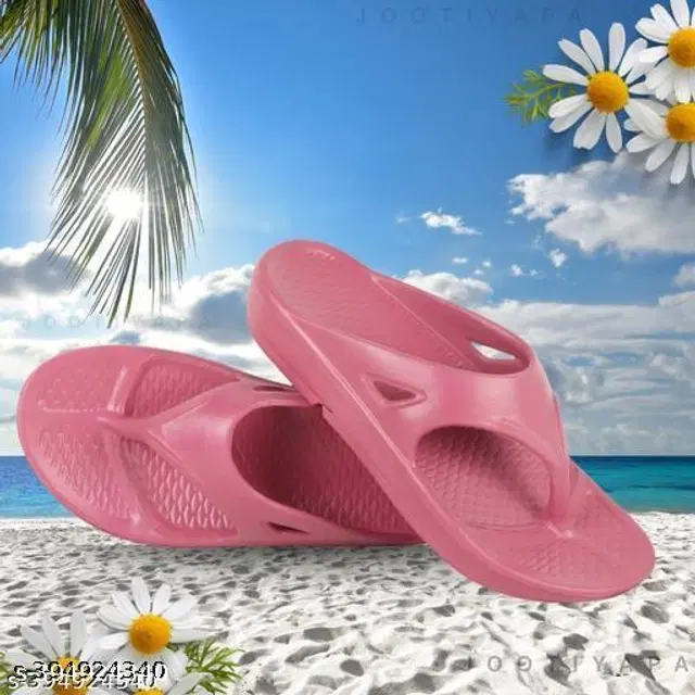 Flipflops for Women (Pink, 5)