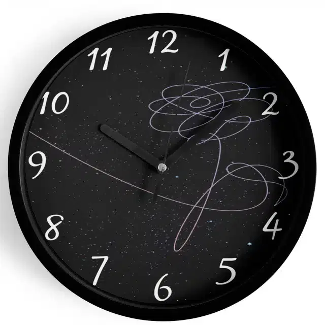 HD Printed Plastic Wall Clock, Multicolor, 10x10 Inches