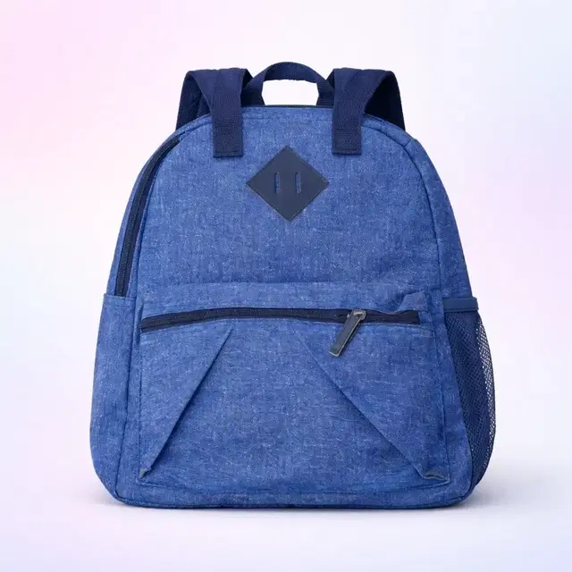 Lightweight Denim Blue School Backpack for Boys & Girls