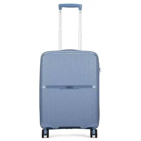 VIP Cabin Check-in 55 CM Suitcase 8 Wheels - Glider - Hardbody Trolley Bag - Blue