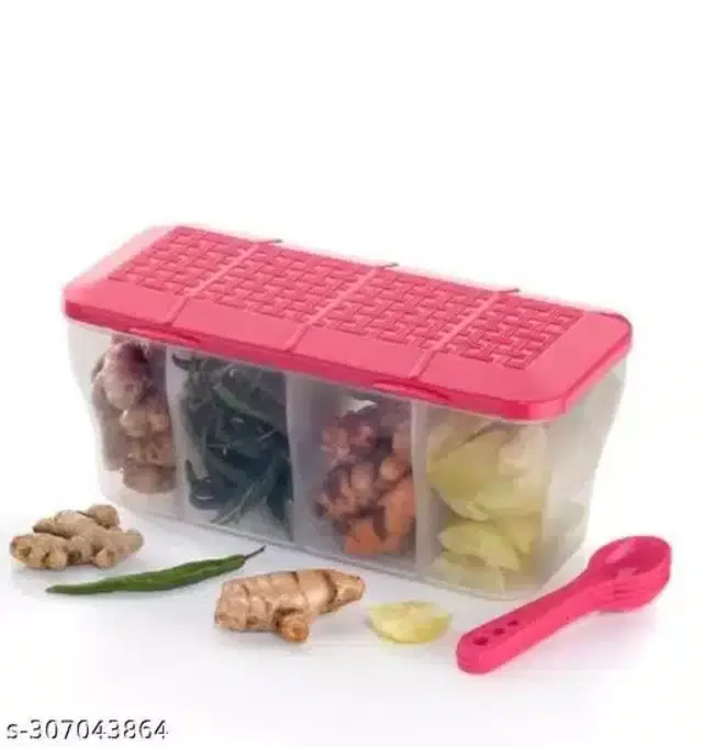 Plastic Spices Box, Pink