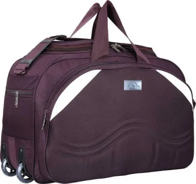 Nylon Duffel Bag for Men & Women, Wine, 22 L