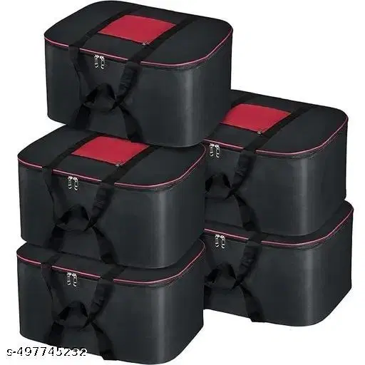 Non-woven Cloth Cover,  Black,Pack Of 5