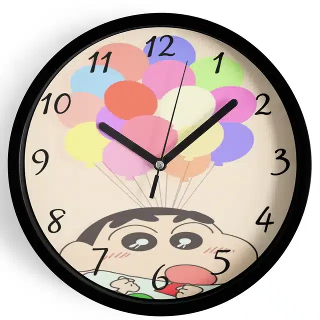 Shinchan Analog Wall Clock, Multicolor, 7 Inches