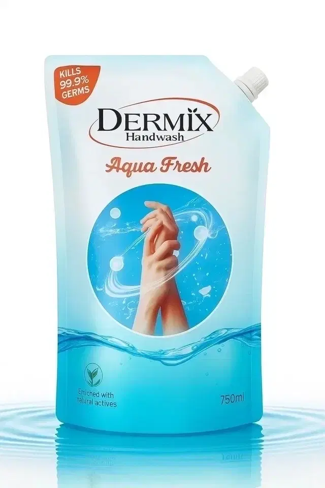 Dermix Hand Wash Aqua 750ml (Refill)