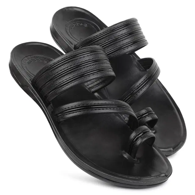 Flipflops for Men (Black, 6)