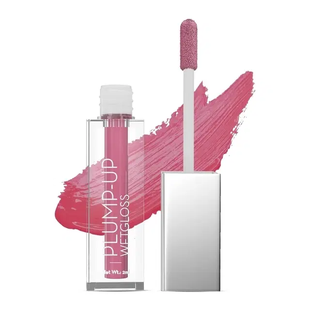 Swiss Beauty Plump-Up Wet Lightweight Lip Gloss With High Shine Glossy Finish For Fuller And Plump Lips, Shade- Popsicle, 2 ml
