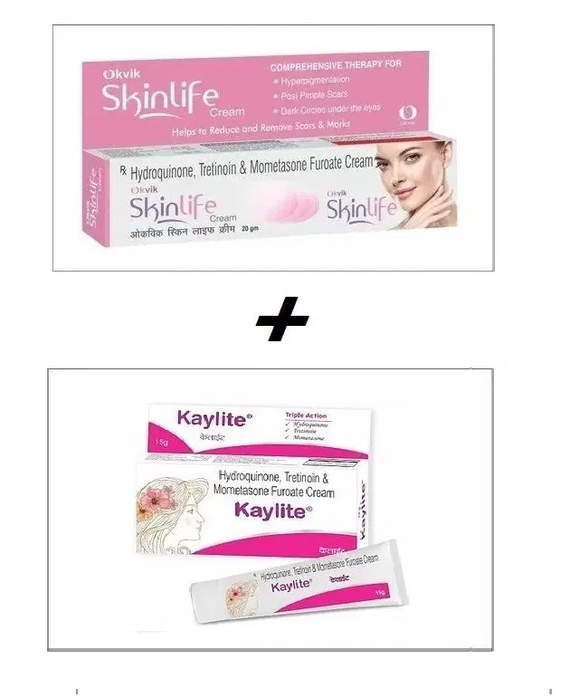 Combo of Skinlife, 20 g & Kaylite, 15 g Face Creams, Set of 2