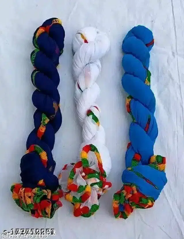 Dupatta for Women, Pack of 3 (Multicolor, 2 m)