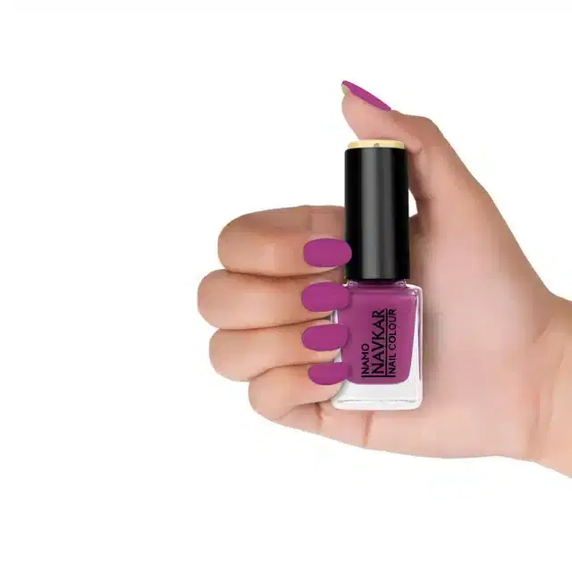 Namo Navkar Nail Polish for Women, Plum Pink, 10 ml