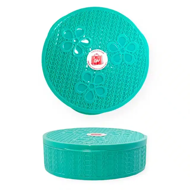 Plastic Round Masala Box Dabba for Keeping Spices, Spice Box for Kitchen, Multicolor