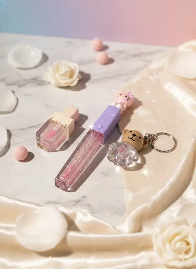 Teddy, Bear & Ice Cream Gloss Set (Pack Of 3)