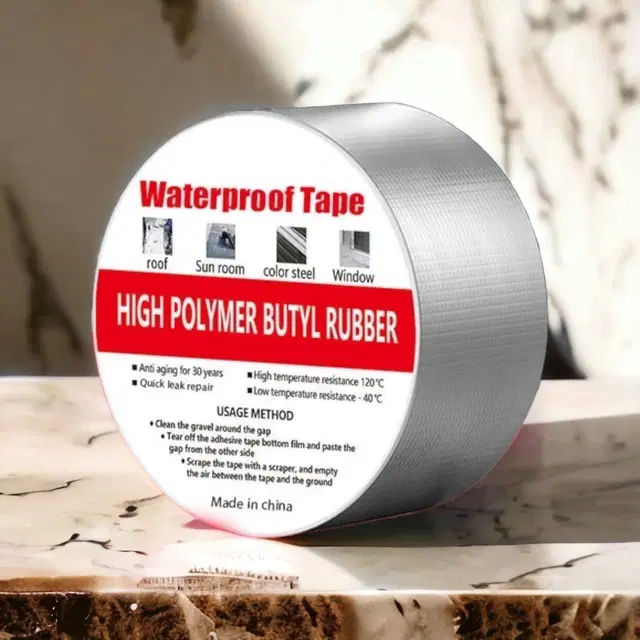 Aluminium Single Sided Self Adhesive Tape, Silver, 5 m