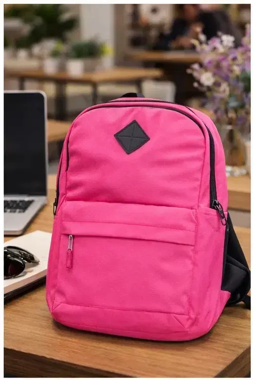Hot Pink School & College Backpack for Girls