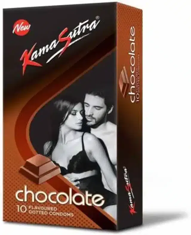 KamaSutra Mango Flavoured Dotted Condoms for Men, Pack of 10