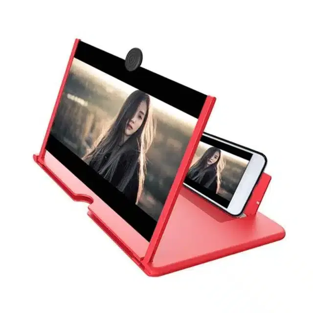 3D HD Mobile Screen Amplifier for All Smart Phone & Tabs, Pack of 1, Red