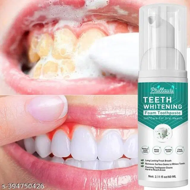 Phillauri Teeth Whitening Foam, 60 ml