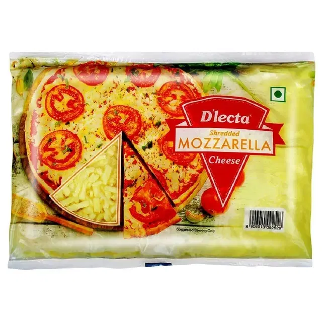 D'lecta Mozzarella Shredded Cheese 500 g (Pouch)