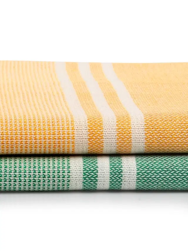 Cotton High Absorbent Bath Towels, Multicolor, Pack of 2