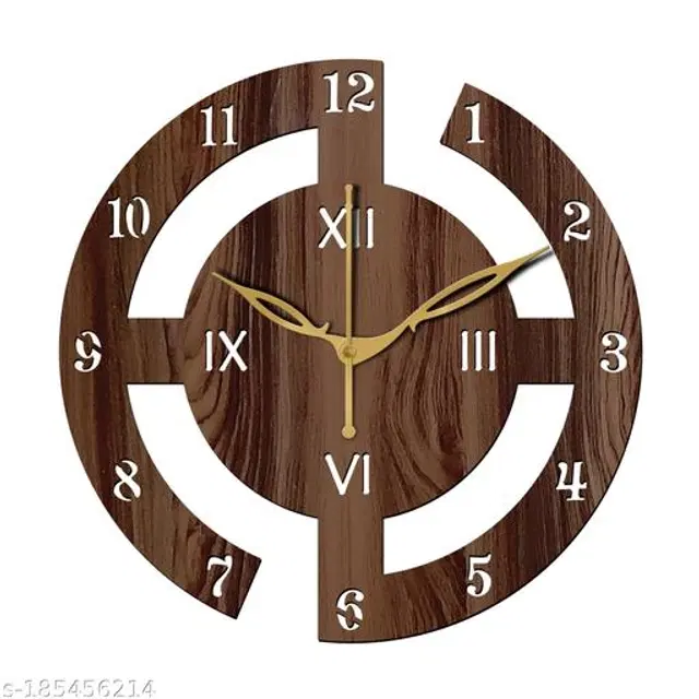 Wooden Wall Clock, Brown