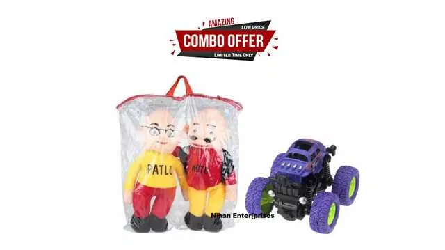 Nihan Gift Gallery Soft Toys combo for Birthday Gift for Kids, Multicolor, Pack Of 2, NG-77