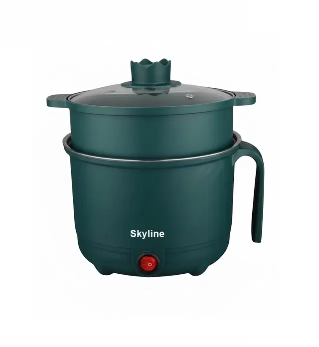 SKYLINE VTL-9090 Multi Kettle with Steamer & Egg Attachment 600W Electric Kettle (1.5 L, Green)
