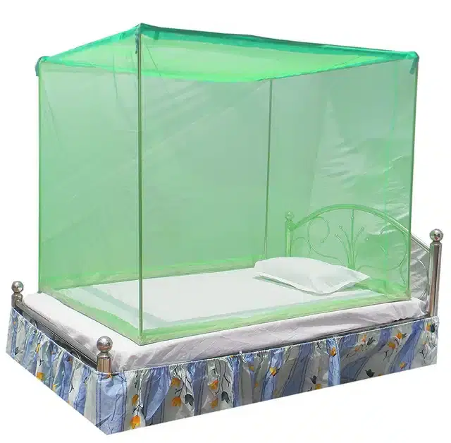 Single Bed Mosquito Net, Green, 6x3 feet