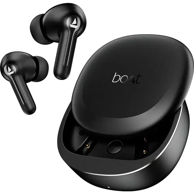 boAt Airdopes Prime 413,AI-ENx Tech, 50H Battery,Multi Connect,App Support,BEAST Mode Bluetooth Headset (Active Black, True Wireless)