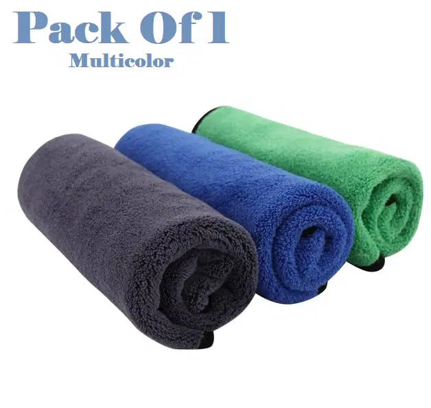 Microfiber Thick Lint & Streak-Free Multipurpose Cleaning Clothes, Multicolor, Pack of 1