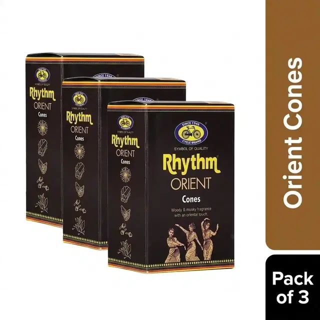 Cycle Pure Rhythm Orient Cones 3X8 Cones + Free Holder - Pack of 3