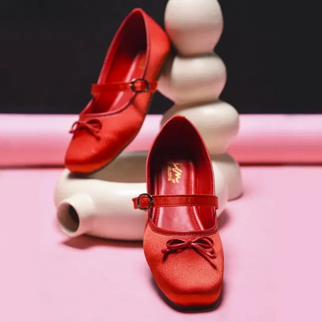 JM Looks Stylish Heels for Women (Red, 6)