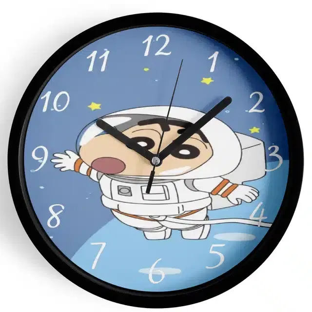 Shinchan Analog Wall Clock, Multicolor, 7 Inches