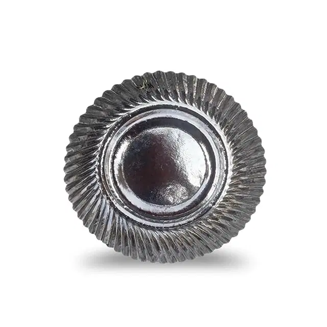 Paper Chilla Plate Silver 6"Pack Of 20 Pc