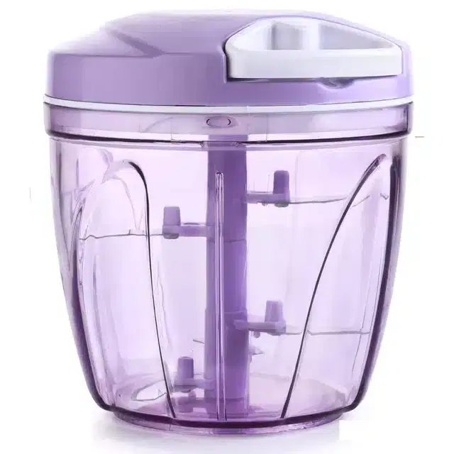 Manual Vegetable Chopper, Purple, 950 ml