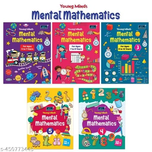 Young Minds Mental Mathematics Book For Kids, Set of 5