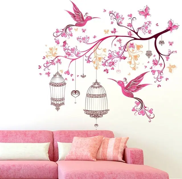 Beautiful & Trendy Hit Designs of Self Adhesive Wall Stickers for Living Room, Bedroom, Hall and Home Decoration, Pack of 1-87