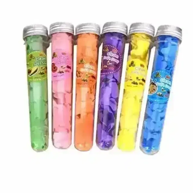 Pallavi Trading Paper Soap Clean Soft Bath For Travel In Flavor Design Tube Shape Bottle, 2 Pcs