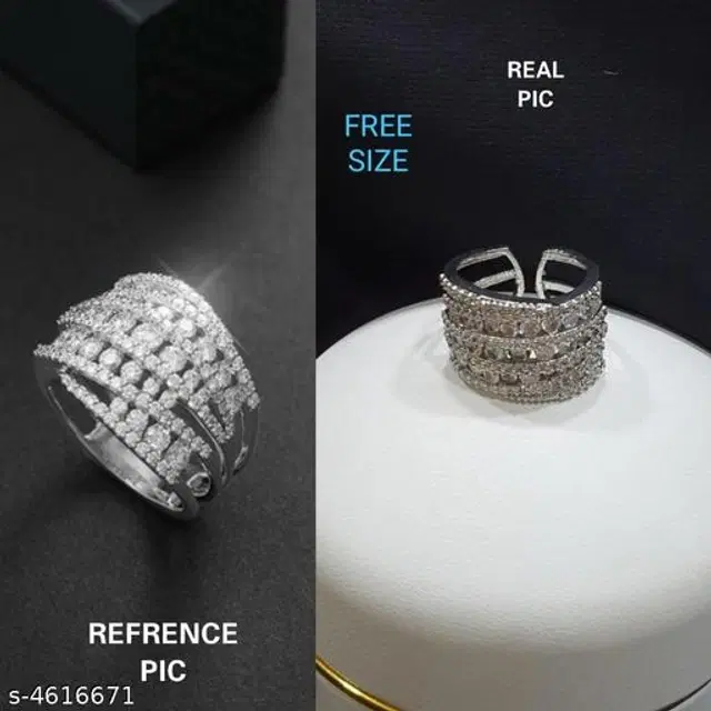 Alloy Ring for Women (Multicolor)