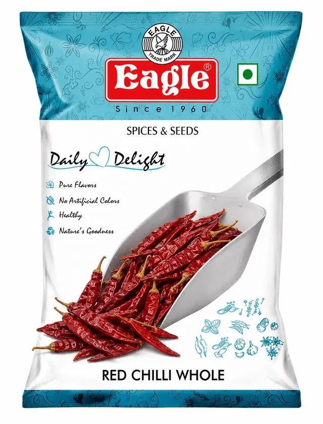 Eagle Lal Mirch/Red Chilli Whole (With Stem) 100 g