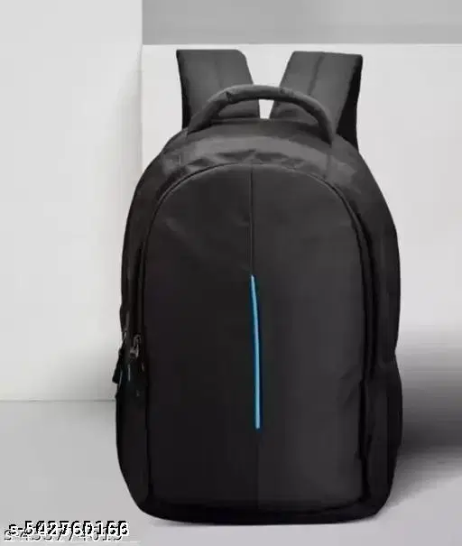 Polyester Backpack for Men & Women, Black