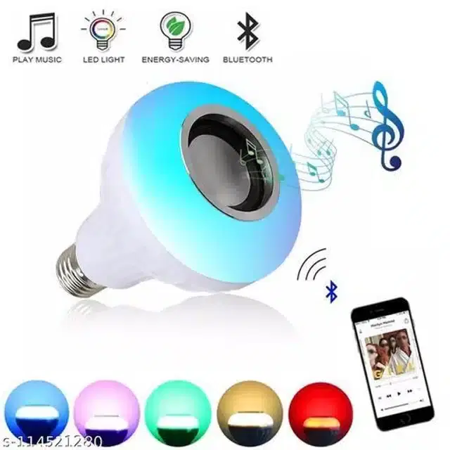 LED Bluetooth Speaker Bulb, Multicolor