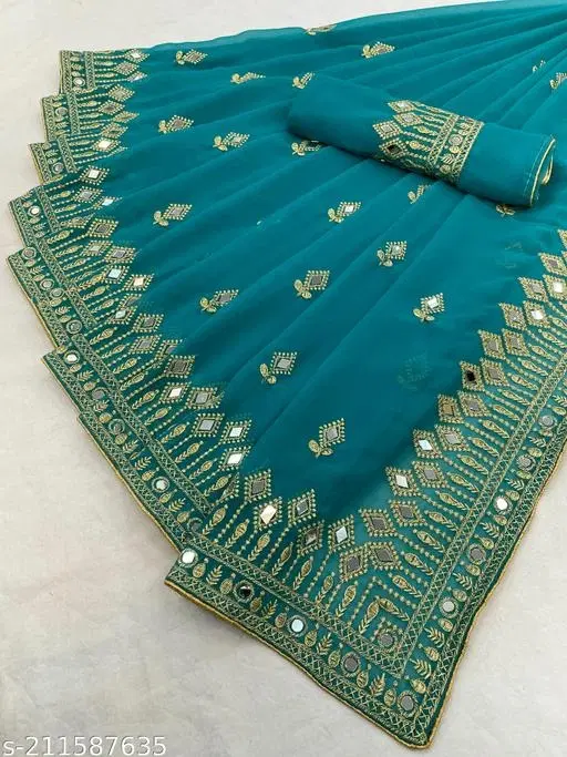 Beautiful Saree for Women (Maroon)