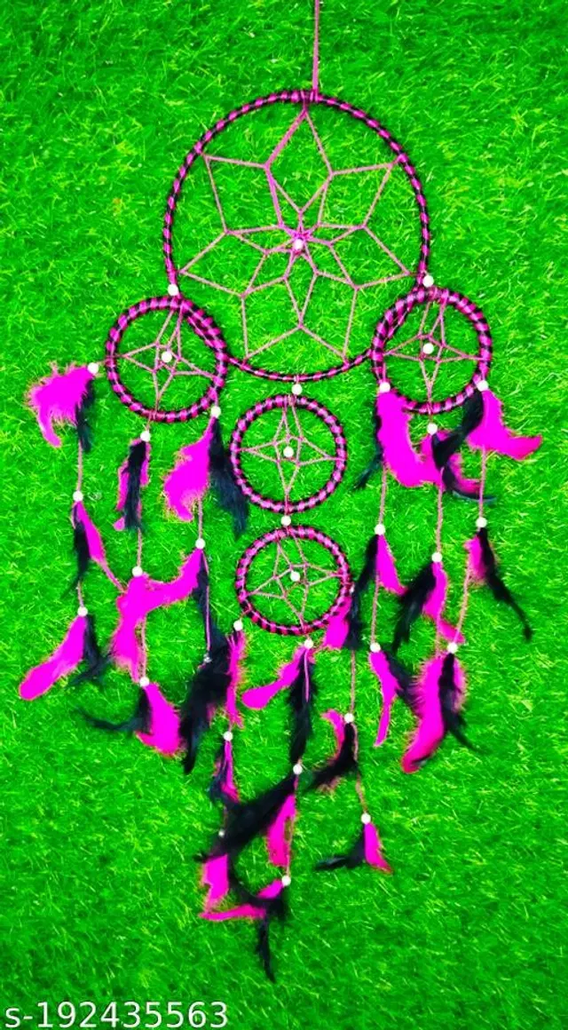 Feather Wall Hanging Dream Catcher, Multicolor