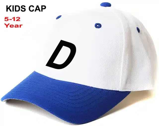 Baseball Cotton Cap for Kids (White, 5-12 Years)
