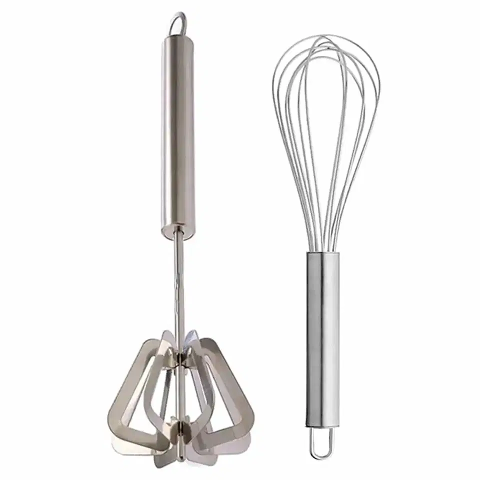 Oc9 Stainless Steel Hand Blender & Egg Whisk For Kitchen Tool Set