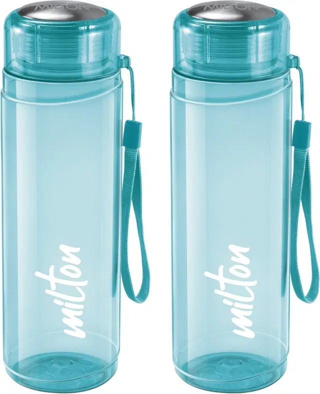 Milton Plastic Water Bottles, Pack of 2, Blue, 1000 ml