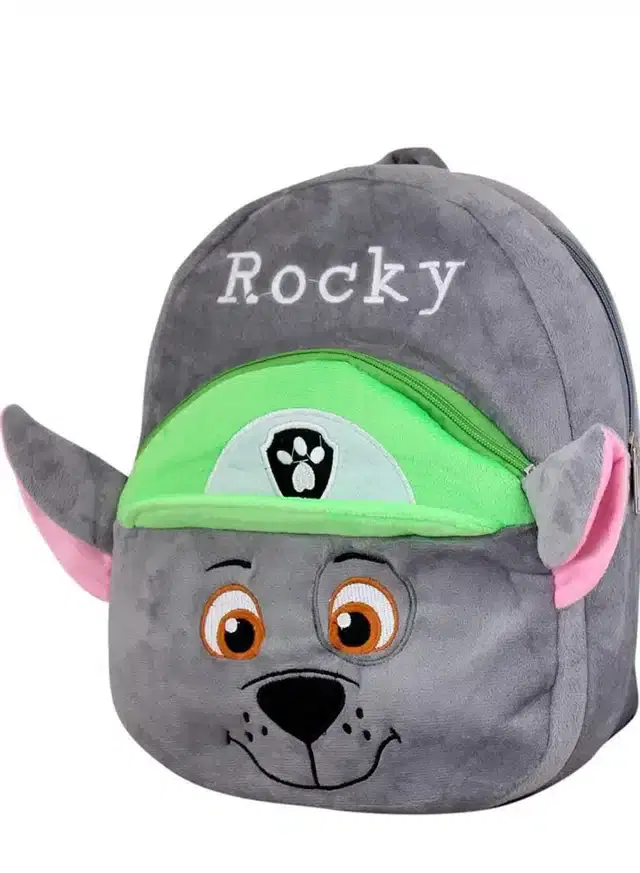Soft School Bag for Kids, Grey