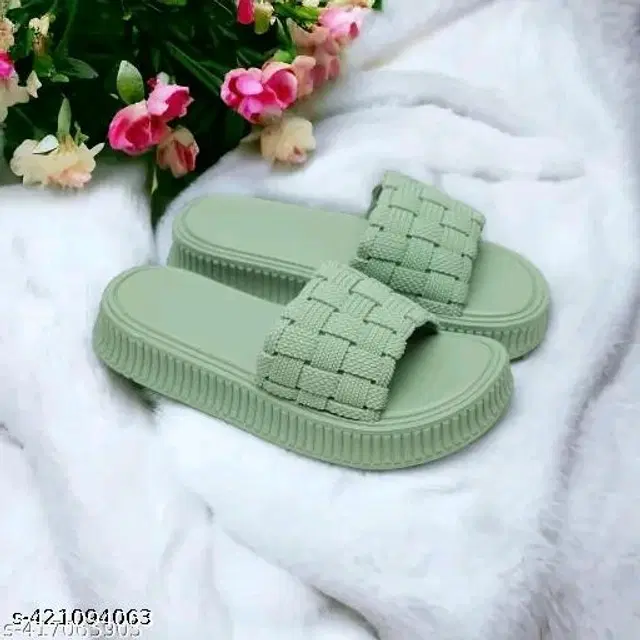 Sliders for Women (Olive, 4)