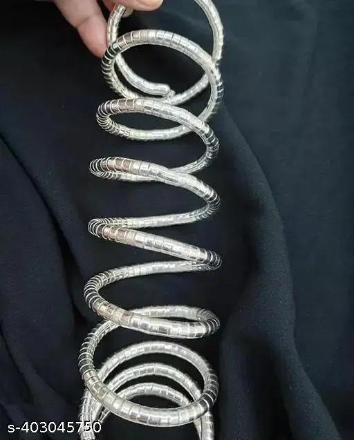 Top running viral spiral bangle bracelet for women Silver bangle oxidised bangle
