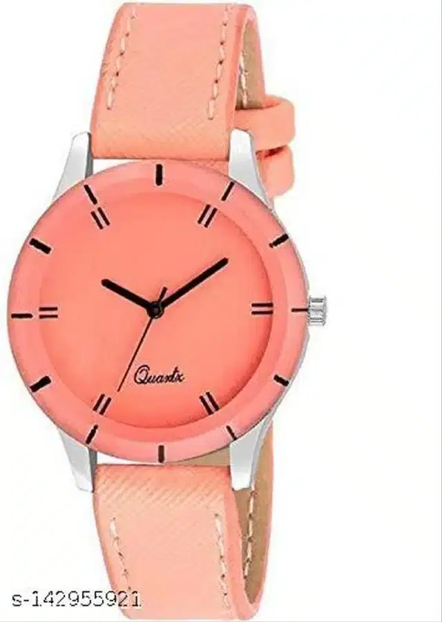 Analog Watch for Women (Peach)
